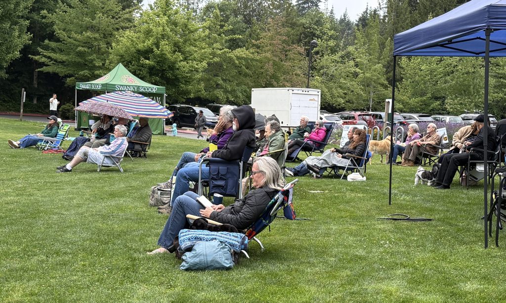 photo of early crowd at the 7/16/26 Music in the Park