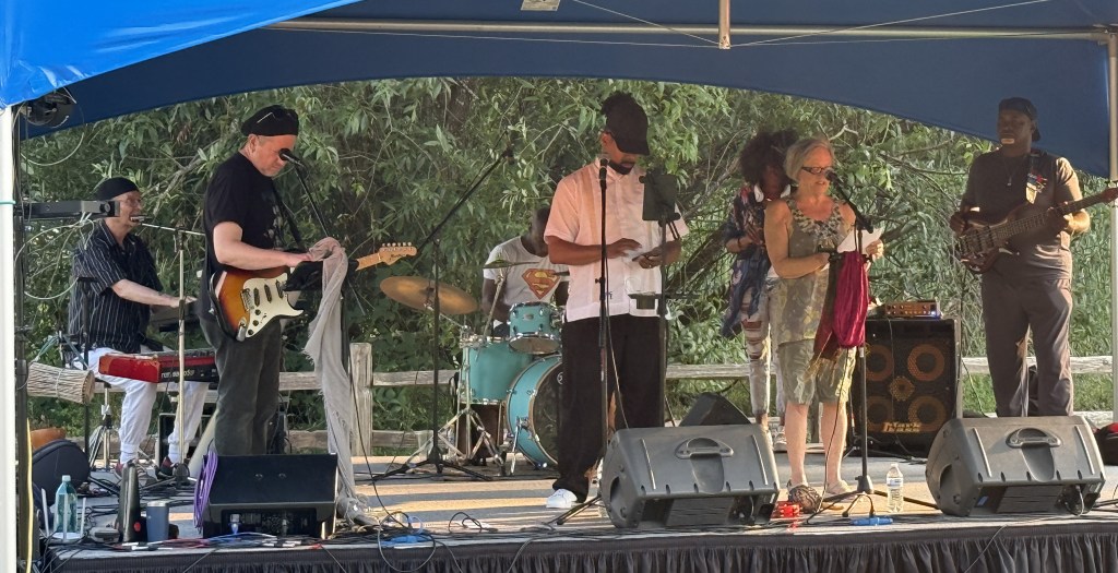 8/13/26 Beth introduces GLOBAL HEAT at Music in the Park at Cottage Lake