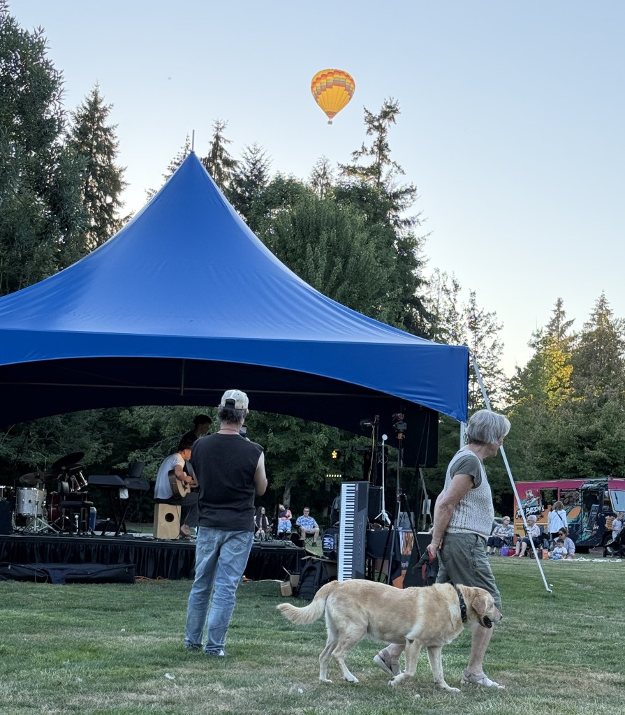 8/20/26 Hot Air Balloon at TEEN SPOTLIGHT concert at Music in the Park at Cottage Lake